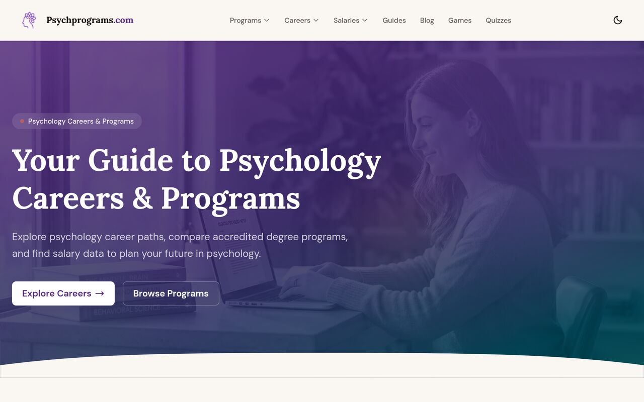 Homepage of psychprograms.com